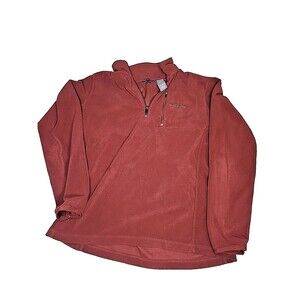 Eddie Bauer Men's Snap Button Burgundy Pullover Sweater Size L EUC
